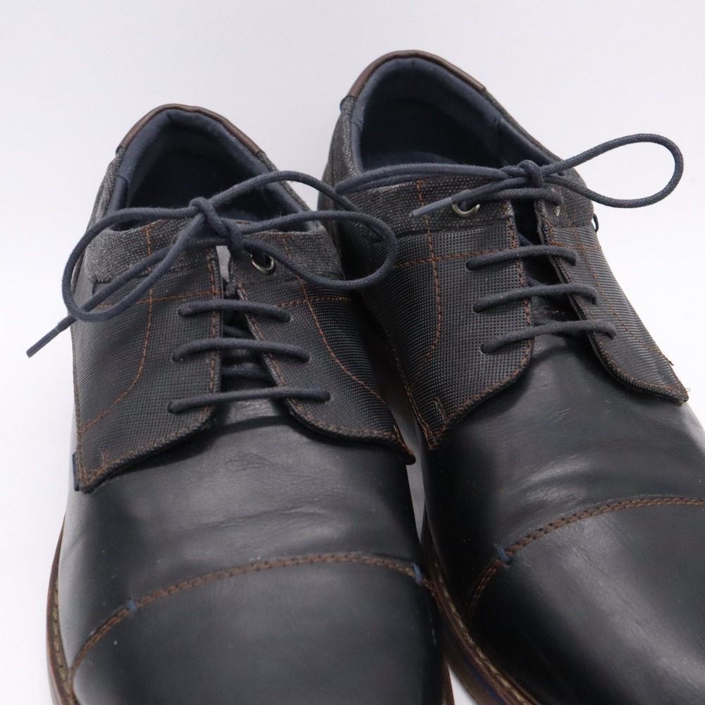 Freeman Hudson Men's Cap-Toe Black Dress Shoes Men's 12M - Picture 3 of 11